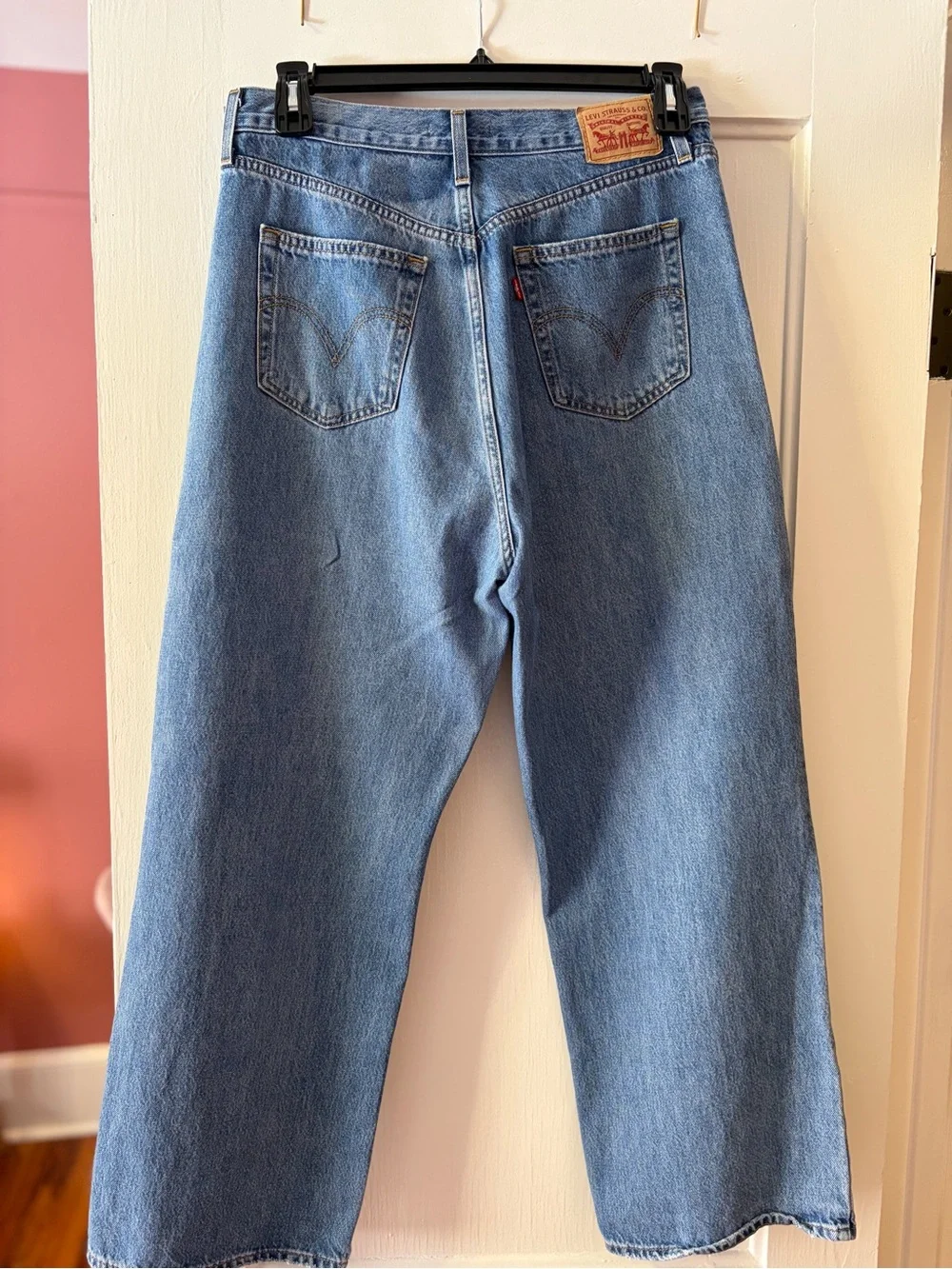 Levis W 32 High Waisted Straight Blue Jeans
